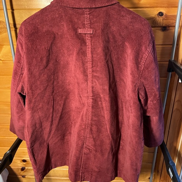 Women's Burgundy Corduroy Jacket- L - Picture 10 of 16